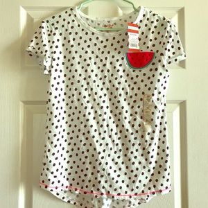 Cat & Jack watermelon, polka dot t-shirt
